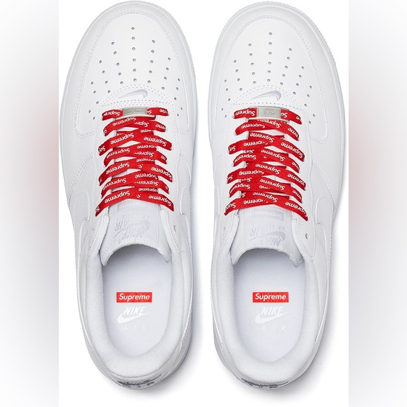 Supreme®/Nike® Air Force 1 Low Box Logo Sneakers Women’s 7.5 / Men’s 6 - Picture 10 of 15